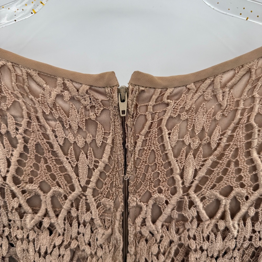 Cattiva New York Crochet Lace Dress Sz M Tiered Ruffle Sheath Cocktail Fairy - Picture 9 of 11